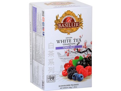 Čaj Basilur White Tea Forest Fruit, bílý čaj, lesní ovoce