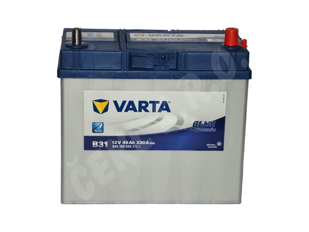 Autobaterie VARTA Blue dynamic 45Ah - malé kontakty , B31 (Asia Typ)