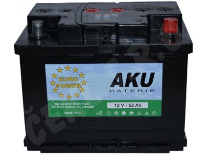 Autobaterie EURO POWER 62Ah