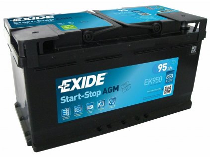 Autobaterie EXIDE AGM (Start - Stop) 95Ah, 12V, EK950