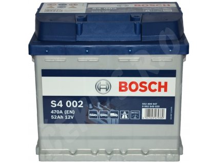 Autobaterie BOSCH S4 002, 52Ah (0 092 S40 020)