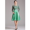 Krátké zelené společenské šaty č. 190013