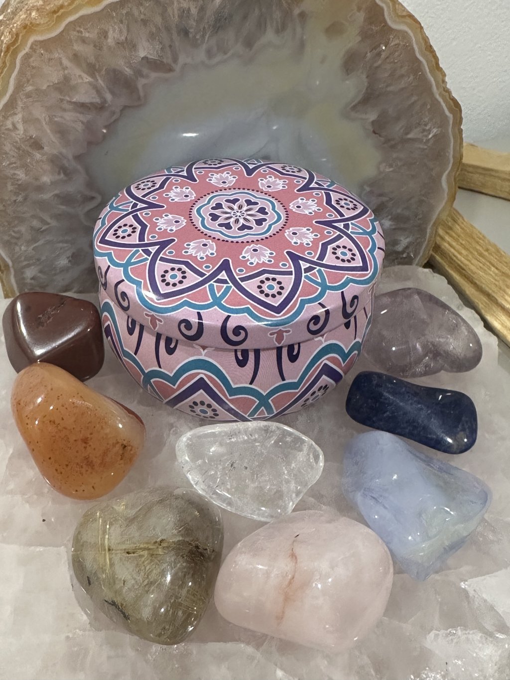 Čakrové kameny - sada s krabičkou