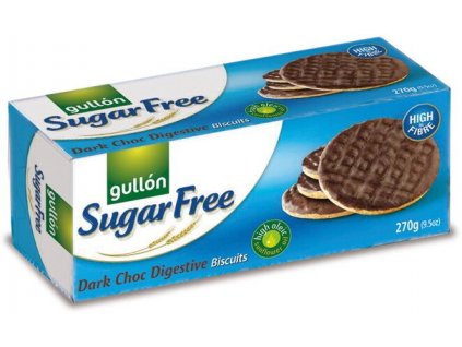 Gullón Dark Choc Digestive polomáčené sušenky bez cukru 270g