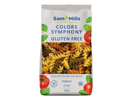 5941634005144 Barevene tstoviny 400g Fusilli Sam Mills