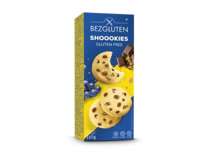 shoookies ciasteczka z kawalkami mlecznej czekolady i rodzynkami bezglutenowe