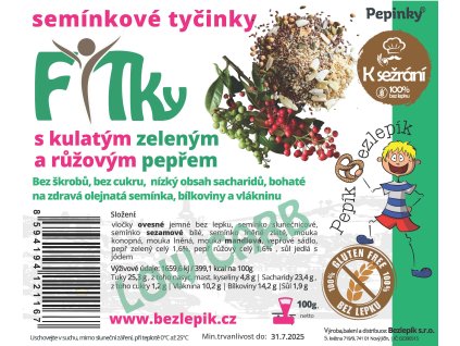 bezlepik tycinky fitky s kulatym barevnym peprem 100 g