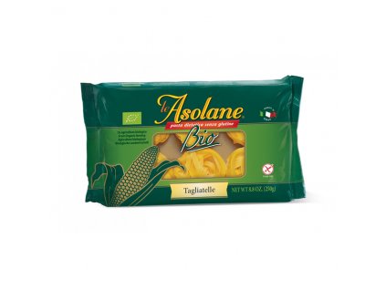 Nudle kukuřičné široké dlouhé BEZLEPKOVÉ (Tagliatelle) 250 g BIO LE ASOLANE