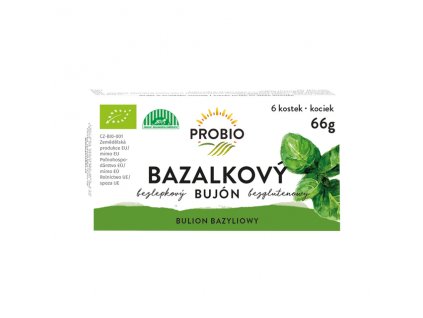 Bujón bazalkový kostky 6 x 0,5 l 66 g BIO PROBIO