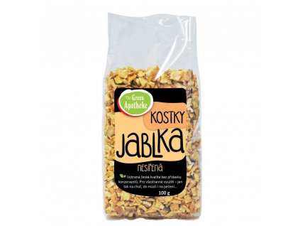 Jablka kostky nesířené 100g