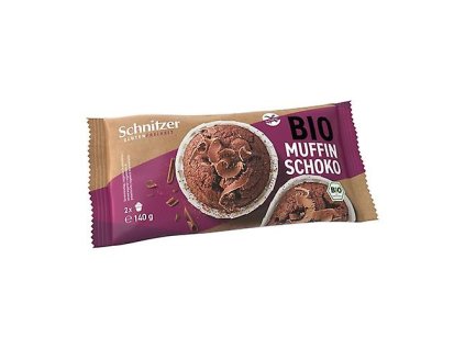 Schnitzer Muffiny tmavá čokoláda (2x Muffin+Dark Choco) bzl 140g BIO (ct 6)