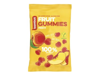 bombus fruit energy gummies broskev 35 g