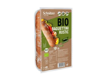 schnitzer bagety rustikalni bio 200 g bez lepku