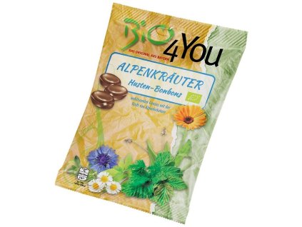 Bonbony alpské byliny 75 g BIO