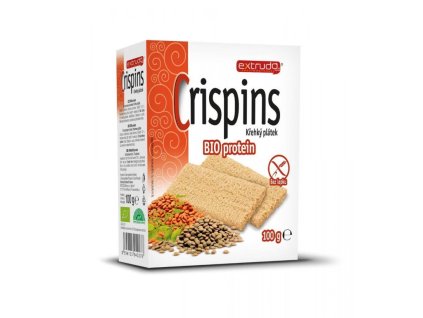 bio proteinovy krehky platek crispins 100 g extrudo