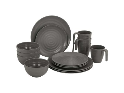 1875 sada nadobi bo camp tableware stone 16 pieces grey
