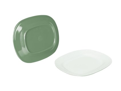 1929 1 misa bo camp dish 100 melamine 31x25x3 cm two tone green