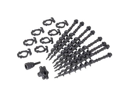 2052 sada koliku bo camp screw pegs set 8 pieces grey