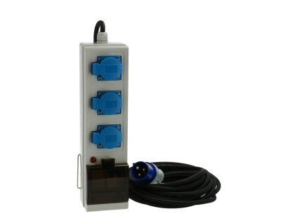 Gimeg Prodlužovací kabel 10m s 3 zásuvkou a jističem