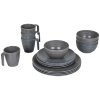 1875 1 sada nadobi bo camp tableware stone 16 pieces grey