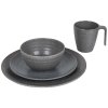 1875 3 sada nadobi bo camp tableware stone 16 pieces grey