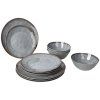 2028 sada nadobi bo camp tableware halo 12p melamine grey