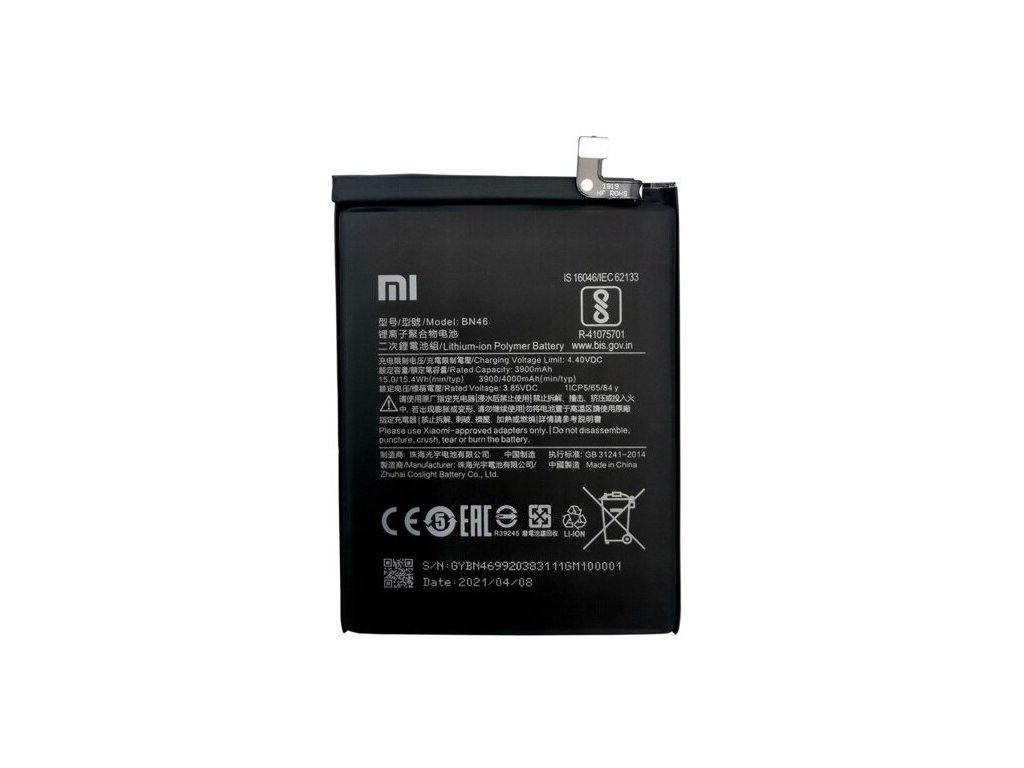 Xiaomi Redmi Note 6 Pro, Redmi Note 8 8T, Redmi 7 Baterie BN46
