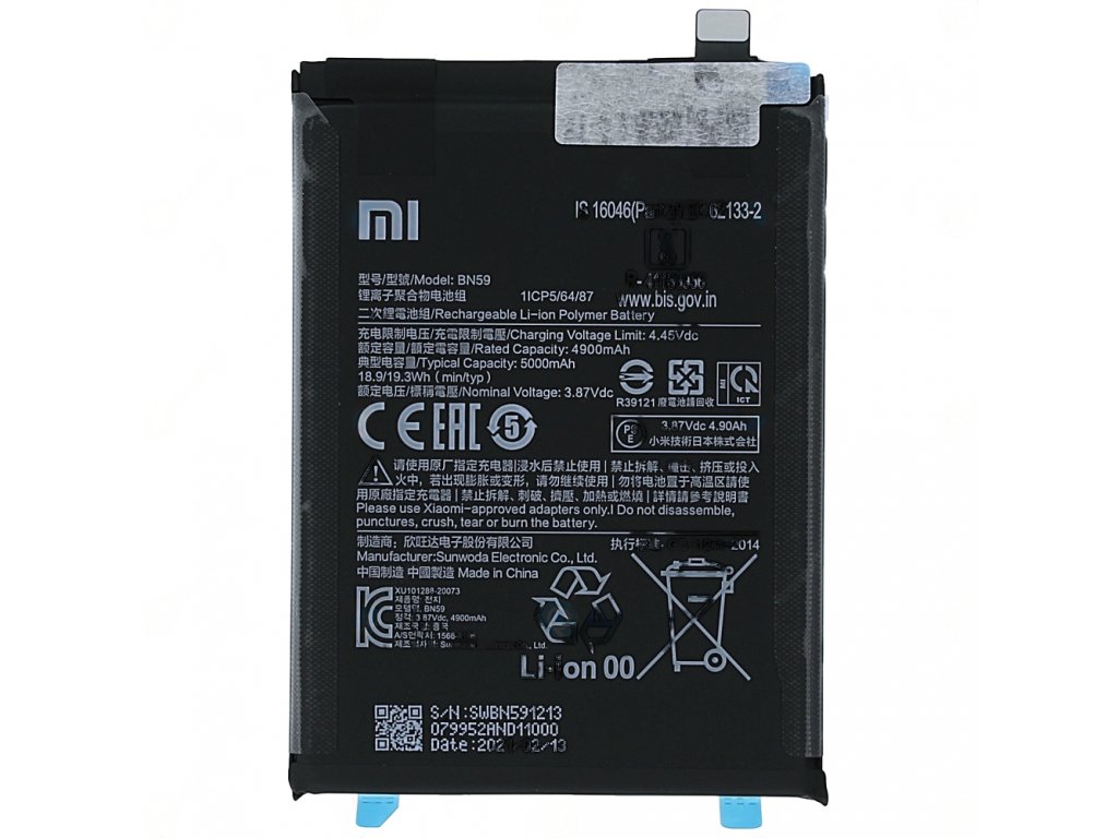 BN59 Xiaomi Redmi Note 10 Baterie 5000 mAh