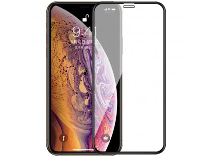 Apple iPhone 11 XR Tvrzené Sklo Black na Celý Displej