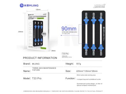 MIJING T33Pro – Tříosý multifunkční servisní držák základních desek