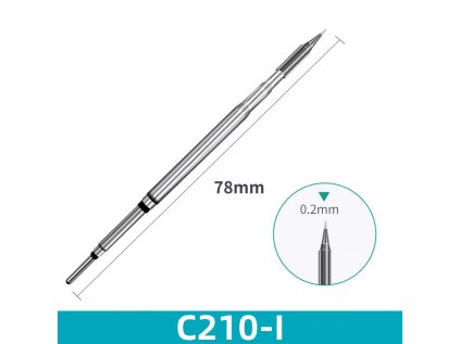 C210-I integrovaný pájecí hrot – ultra jemná špička