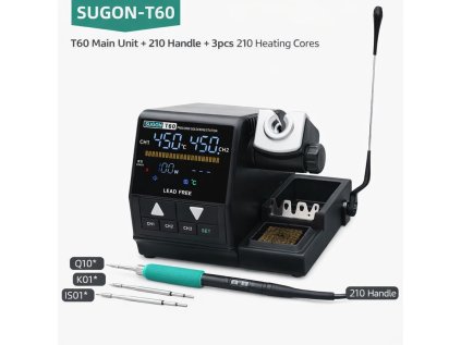 SUGON T60 – přesná integrovaná pájecí stanice 180 W (T210)