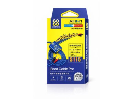 WEMON S115 iBoot Cable Pro – servisní napájecí kabel pro iPhone a Android