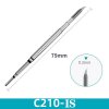 C210-IS integrovaný pájecí hrot – zahnutá mikrošpička