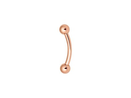 Titan Bananabell Piercing- Farbe Rosegold