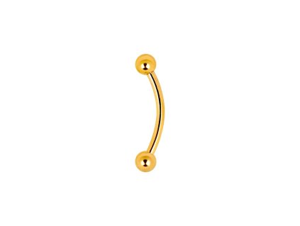 Titan Bananabell Piercing- goldfarben