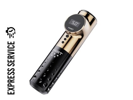 DRAGONHAWK Mast Archer Gold - kabellose Maschine + 3x Grip - 3.5mm, goldene