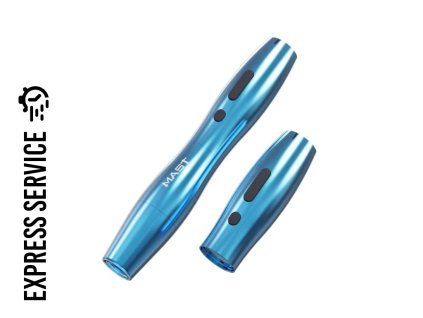 DRAGONHAWK Mast P20 - kabellose Maschine für PMU 2.5mm, 2x Batterie, blau