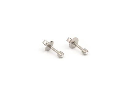 28620 nausnice pro piercing sada studex m301w stribrny s perlou 12ks