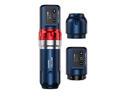29120 2 dragonhawk fold pro bezdratovy strojek 2x baterie modry