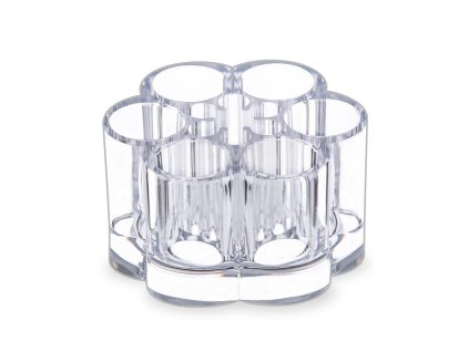 Screenshot 2025 12 16 at 09 09 51 MOSIKER Acrylic Flower Shape Brush and Lipstick Holder with 12 Round Spaces，Small Portable Makeup Organizer Amazon.in Home & Kitchen