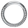 Náušnice Wildcat Twisted Rope stříbrná (Varianta 1,2 x 10mm)