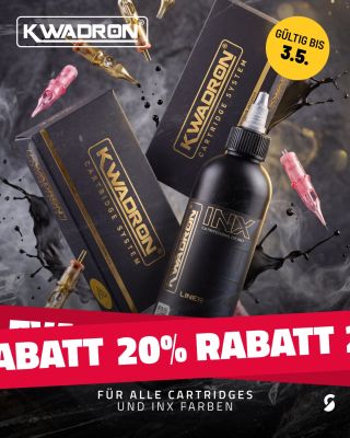 👉 Wenn KWADRON, dann jetzt! 👈 Tattoo und PMU Cartridges und dazu INX Farben jetzt 20 % günstiger. Ob Linien,...