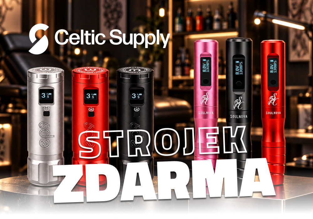 Strojek zdarma k objednávce – Celtic Supply