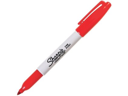 1906 fixa cervena sharpie s tenkou spickou 0 9mm