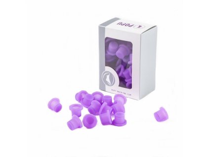 2575 popu silikonove kalisky 60ks 12mm samostojici fialove
