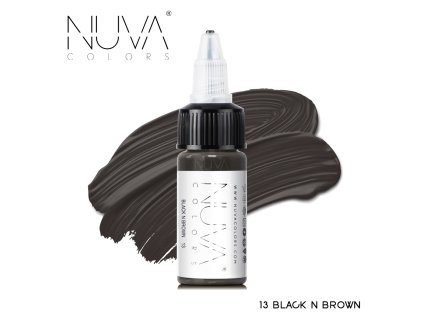 Nuva Colors - 13 Black N Brown  15ml