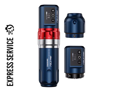 29120 2 dragonhawk fold pro bezdratovy strojek 2x baterie modry