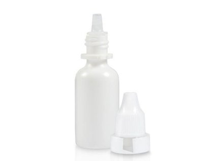 15ml White LDPE Dropper Bottle Dropper And 14mm T E Screw Cap