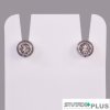 Náušnice pro piercing April Crystal Studex Plus 12 párů - stříbrná barva